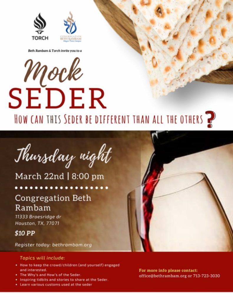 Mock Passover Seder